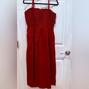 Old Navy Red Midi Dress